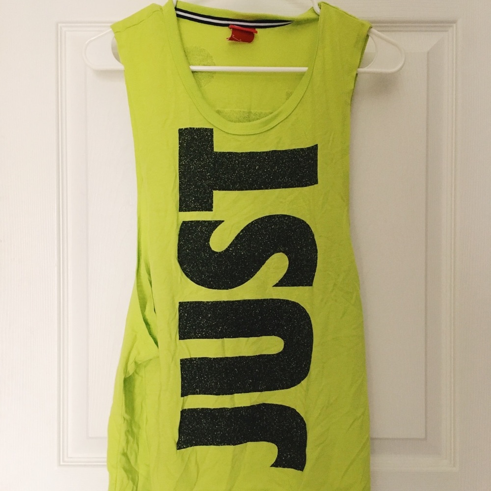 Green Nike muscle tank